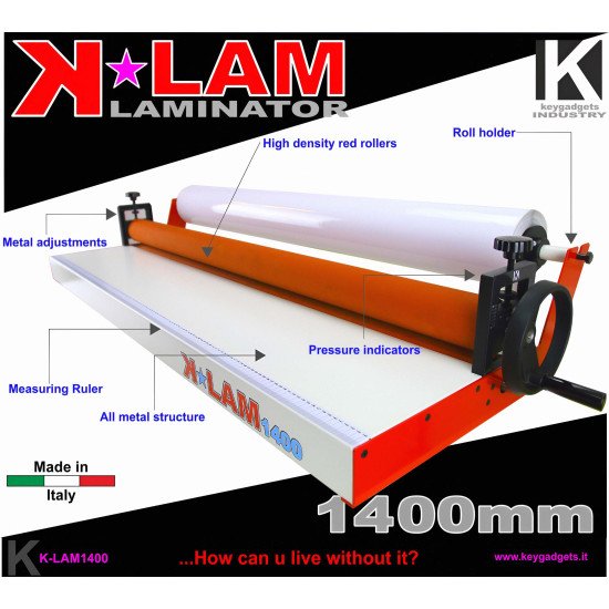 Cold Laminator 55.1" 1400mm K-LAM1400 Cold Laminator 55.1" 1400mm K-LAM1400